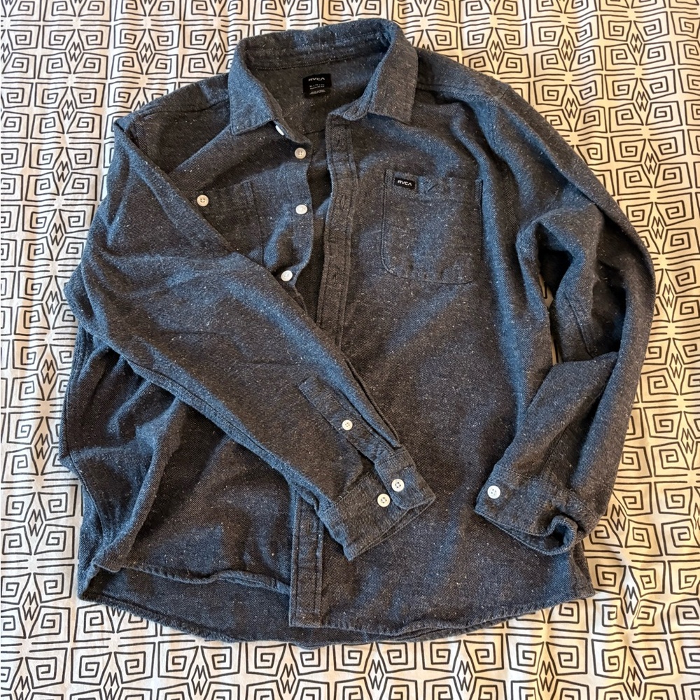 RVCA Charcoal Textured Shirt
